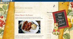 Desktop Screenshot of homemakingjoy.blogspot.com
