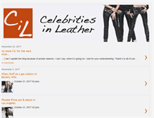 Tablet Screenshot of celebritiesinleather.blogspot.com