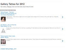 Tablet Screenshot of bestgallerytattoofor2012.blogspot.com