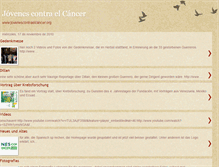 Tablet Screenshot of jovenescontraelcancer.blogspot.com