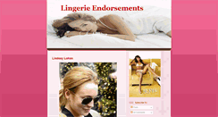 Desktop Screenshot of lingerieendorsements.blogspot.com