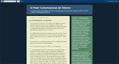 Desktop Screenshot of elpodercomunicacionaldelsilencio.blogspot.com