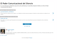 Tablet Screenshot of elpodercomunicacionaldelsilencio.blogspot.com