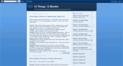 Desktop Screenshot of 12things12months.blogspot.com
