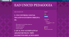 Desktop Screenshot of eadunicidpedagogia.blogspot.com