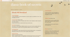 Desktop Screenshot of diana-book-of-secrets.blogspot.com