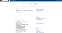 Desktop Screenshot of cerebrodeduende.blogspot.com