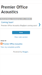 Mobile Screenshot of premierofficeacoustics.blogspot.com