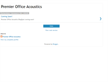 Tablet Screenshot of premierofficeacoustics.blogspot.com