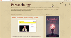 Desktop Screenshot of parasociology.blogspot.com