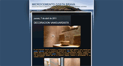 Desktop Screenshot of microcementocostabrava.blogspot.com