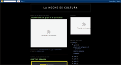 Desktop Screenshot of lanocheescultura.blogspot.com