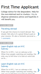 Mobile Screenshot of firsttimeapplicant.blogspot.com