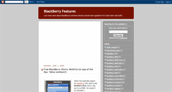 Desktop Screenshot of blackberryfeatures.blogspot.com