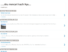 Tablet Screenshot of akumencarikasihnya.blogspot.com