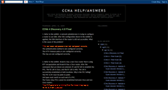Desktop Screenshot of cisco-help-answers.blogspot.com