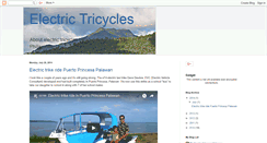 Desktop Screenshot of electric-tricycles.blogspot.com