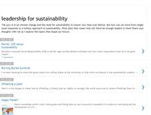Tablet Screenshot of leadershipforsustainability.blogspot.com