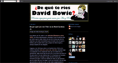 Desktop Screenshot of dequeteriesdavidbowie.blogspot.com