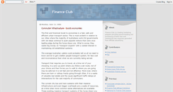 Desktop Screenshot of financeclub.blogspot.com