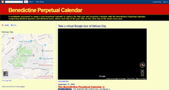 Desktop Screenshot of benedictinecalendar.blogspot.com