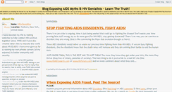 Desktop Screenshot of aids-dissidents.blogspot.com
