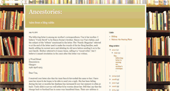 Desktop Screenshot of ancestories.blogspot.com