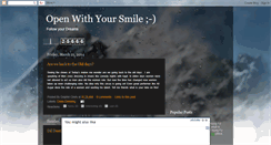 Desktop Screenshot of openwithursmile.blogspot.com