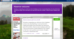 Desktop Screenshot of absence-siezures.blogspot.com