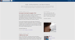 Desktop Screenshot of introverse.blogspot.com