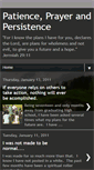 Mobile Screenshot of patienceprayerandpersistence.blogspot.com