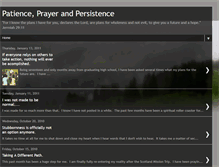 Tablet Screenshot of patienceprayerandpersistence.blogspot.com