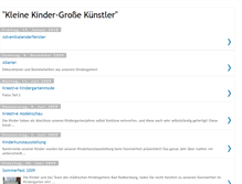 Tablet Screenshot of kindergartenkunst.blogspot.com