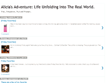 Tablet Screenshot of aliciasadventure.blogspot.com