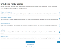 Tablet Screenshot of childrenpartygames.blogspot.com