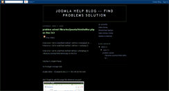 Desktop Screenshot of joomla-help.blogspot.com