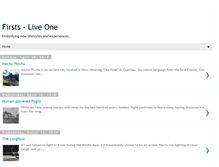 Tablet Screenshot of firsts-liveone.blogspot.com