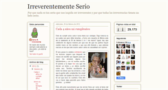 Desktop Screenshot of irreverentementeserio.blogspot.com