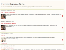 Tablet Screenshot of irreverentementeserio.blogspot.com