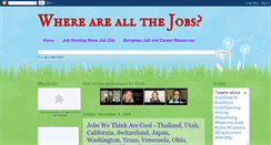 Desktop Screenshot of jobhuntingnews.blogspot.com