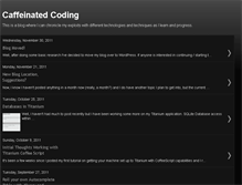 Tablet Screenshot of caffeinatedcoding.blogspot.com