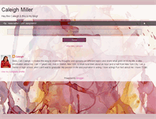 Tablet Screenshot of caleighmiller.blogspot.com