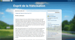 Desktop Screenshot of espritfrancisation.blogspot.com