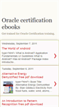 Mobile Screenshot of oraclecertificationebooks.blogspot.com