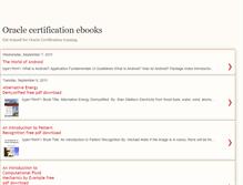 Tablet Screenshot of oraclecertificationebooks.blogspot.com