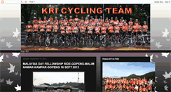 Desktop Screenshot of kricyclingteam.blogspot.com