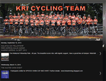 Tablet Screenshot of kricyclingteam.blogspot.com