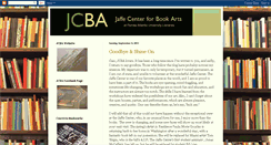 Desktop Screenshot of jaffecenterforbookarts.blogspot.com