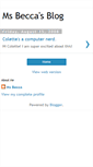 Mobile Screenshot of msbeccasblog.blogspot.com
