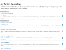 Tablet Screenshot of mysmithgenealogy.blogspot.com
